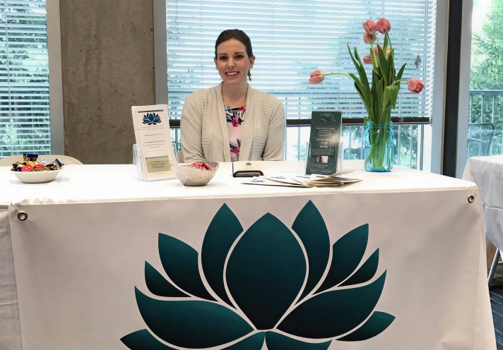 Overview of a modern business website template showcasing services and contact information.